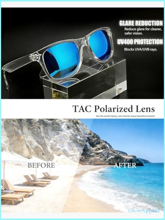 3 Pack Square Polarized Sunglasses UV Protection Trendy Shades main image 5